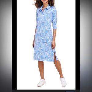Vineyard Vines Blue and White Striped Shirt Dress